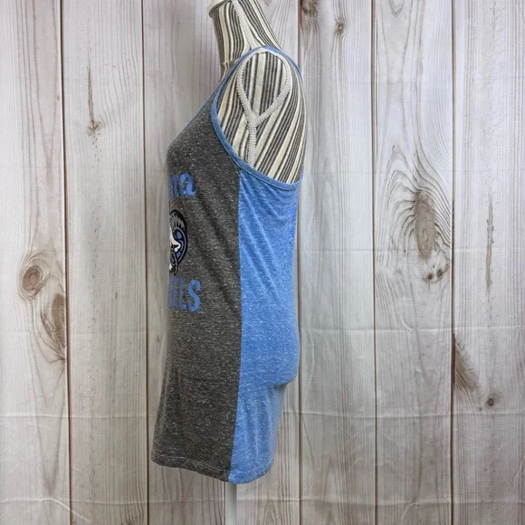 Pressbox Royce Apparel UNC Carolina Tar Heels Razorback Tank Top Blue Gray Sz M - Picture 3 of 8